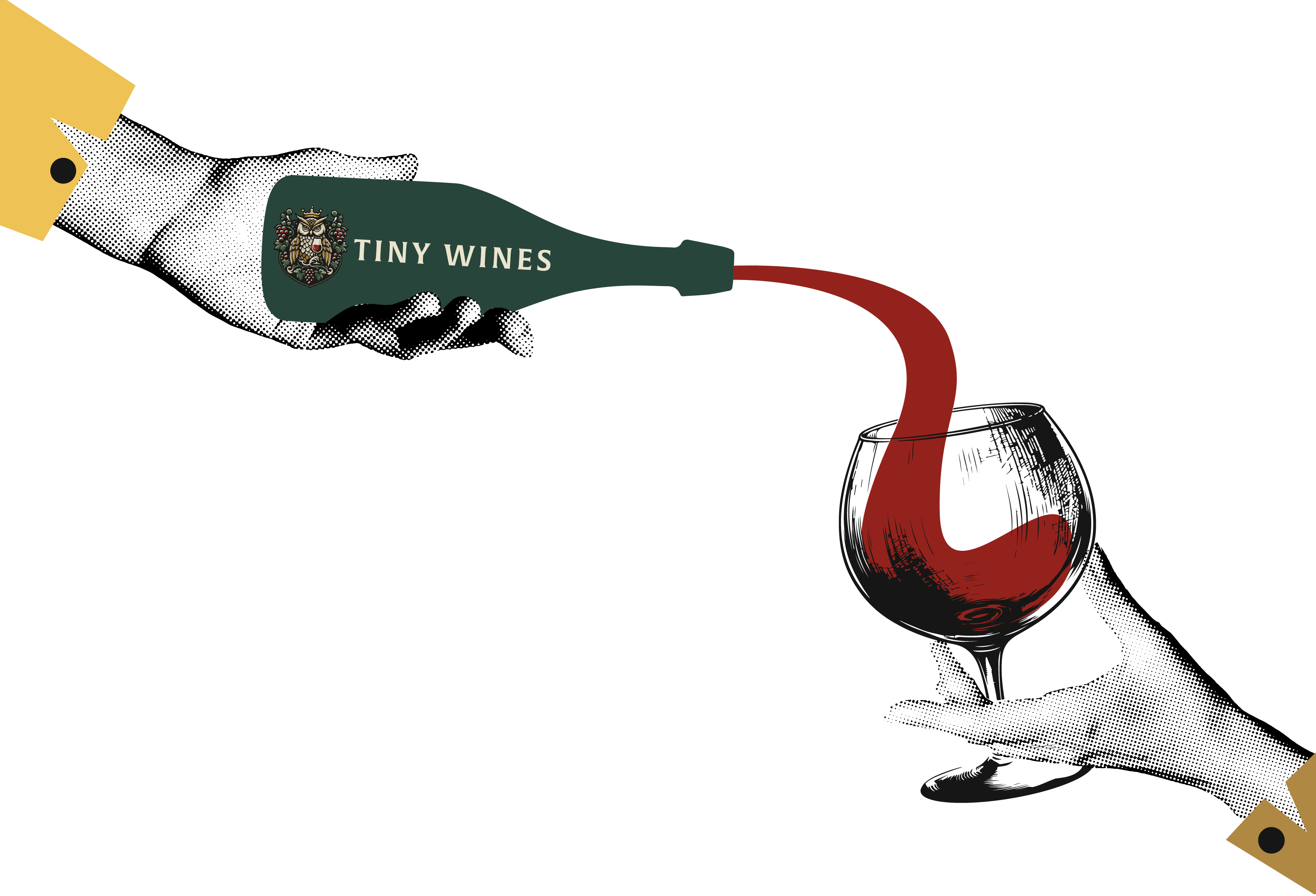 Tiny Wine pour Illustration by Sean Cloudsdale